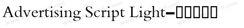Advertising Script Light字体转换